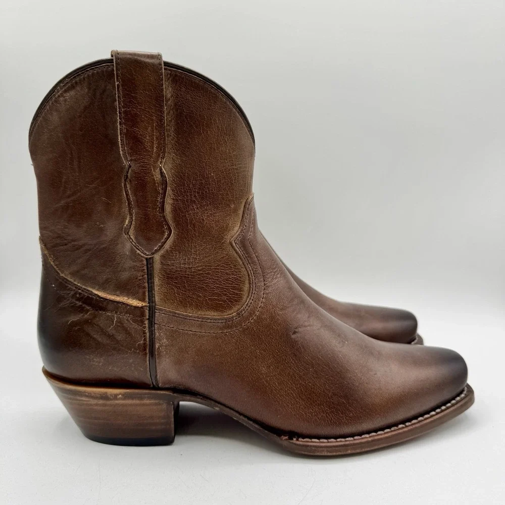 Cleo Wolf Fern Boots Women's Size 11‎ Distressed Chocolate Brown Leather